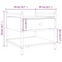 Mesa de centro madera de ingeniería negro 50x50x50 cm de , Mesas de centro - Ref: Foro24-833965, Precio: 47,72 €, Descuento: %