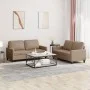 2-teilige Sofagarnitur aus Cappuccino-Kunstleder mit Kissen von , Sofas - Ref: Foro24-3201412, Preis: 386,41 €, Rabatt: %