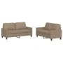 Juego de sofás con cojines 2 piezas cuero sintético capuchino de , Sofás - Ref: Foro24-3201412, Precio: 386,41 €, Descuento: %