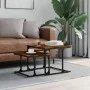 Stackable coffee table 2 pieces engineered wood smoked oak by , Coffee table - Ref: Foro24-833370, Price: 41,95 €, Discount: %