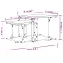 Stackable coffee table 2 pieces engineered wood smoked oak by , Coffee table - Ref: Foro24-833370, Price: 41,95 €, Discount: %