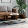 Mesa de centro madera de ingeniería roble ahumado 100x51x40 cm de , Mesas de centro - Ref: Foro24-835351, Precio: 56,28 €, De...