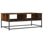 Mesa de centro madera de ingeniería roble ahumado 100x51x40 cm de , Mesas de centro - Ref: Foro24-835351, Precio: 56,28 €, De...