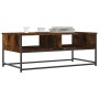 Mesa de centro madera de ingeniería roble ahumado 100x51x40 cm de , Mesas de centro - Ref: Foro24-835351, Precio: 56,28 €, De...