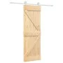 Sliding door with solid pine wood hardware 70x210 cm by , Doors - Ref: Foro24-3203082, Price: 196,81 €, Discount: %