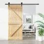 Sliding door with solid pine wood hardware 85x210 cm by , Doors - Ref: Foro24-3203198, Price: 170,82 €, Discount: %