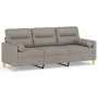 3-seater sofa with taupe gray fabric cushions, 180 cm by , Sofas - Ref: Foro24-3200836, Price: 268,27 €, Discount: %