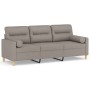 Sofá de 3 plazas con cojines tela gris taupe 180 cm de , Sofás - Ref: Foro24-3200836, Precio: 272,50 €, Descuento: %