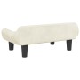 Cama para perros de terciopelo crema 70x40x24 cm en Camas para perros | Comprar online en Foru.es