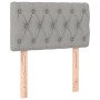 Cabecero de tela gris claro 80x7x78/88 cm de , Cabeceros y pies de cama - Ref: Foro24-346298, Precio: 42,52 €, Descuento: %