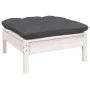 Muebles de jardín 8 pzas con cojines blanco madera de pino de , Conjuntos de jardín - Ref: Foro24-3096551, Precio: 579,60 €, ...