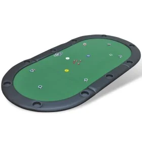 Folding Poker Board for 10 Players Green by vidaXL, Game and poker tables - Ref: Foro24-80135, Price: 152,48 €, Discount: %