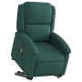 Sillón masaje eléctrico reclinable elevable tela verde oscuro en Sillones | Comprar online en Foru.es