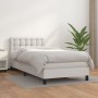 Cama box spring con colchón cuero sintético blanco 80x200 cm de , Camas y somieres - Ref: Foro24-3141090, Precio: 301,00 €, D...