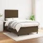 Cama box spring con colchón tela marrón oscuro 120x200 cm de , Camas y somieres - Ref: Foro24-3141844, Precio: 409,48 €, Desc...
