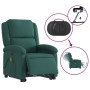 Sillón masaje eléctrico reclinable elevable tela verde oscuro en Sillones | Comprar online en Foru.es