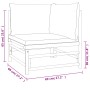 Set de muebles de jardín 7 piezas bambú y cojines gris taupe de , Conjuntos de jardín - Ref: Foro24-3155133, Precio: 677,52 €...
