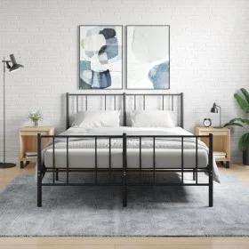 Mesitas noche 2 uds madera ingeniería roble Sonoma 40x35x50 cm de , Mesitas de noche - Ref: Foro24-830739, Precio: 46,91 €, D...