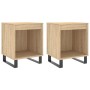 Mesitas noche 2 uds madera ingeniería roble Sonoma 40x35x50 cm de , Mesitas de noche - Ref: Foro24-830739, Precio: 47,35 €, D...