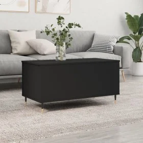 Couchtisch aus Sperrholz schwarz 90x44,5x45 cm von , Couchtisch - Ref: Foro24-830965, Preis: 69,12 €, Rabatt: %