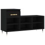 Mueble zapatero madera contrachapada negro 102x36x60 cm de , Zapateros y organizadores de calzado - Ref: Foro24-831357, Preci...