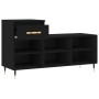 Mueble zapatero madera contrachapada negro 102x36x60 cm de , Zapateros y organizadores de calzado - Ref: Foro24-831357, Preci...