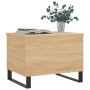 Mesa de centro madera contrachapada roble Sonoma 60x44,5x45 cm de , Mesas de centro - Ref: Foro24-830959, Precio: 57,46 €, De...