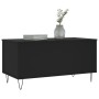 Mesa de centro madera contrachapada negro 90x44,5x45 cm de , Mesas de centro - Ref: Foro24-830973, Precio: 74,64 €, Descuento: %