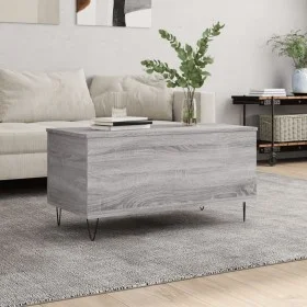 Mesa de centro madera contrachapada gris Sonoma 90x44,5x45 cm de , Mesas de centro - Ref: Foro24-830978, Precio: 69,94 €, Des...