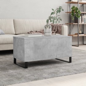 Mesa de centro madera contrachapada gris hormigón 90x44,5x45 cm de , Mesas de centro - Ref: Foro24-830984, Precio: 67,19 €, D...
