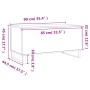 Mesa de centro madera contrachapada gris hormigón 90x44,5x45 cm de , Mesas de centro - Ref: Foro24-830984, Precio: 67,19 €, D...