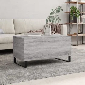Gray Sonoma plywood coffee table 90x44.5x45 cm by , Coffee table - Ref: Foro24-830986, Price: 61,32 €, Discount: %