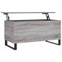 Mesa de centro madera contrachapada gris Sonoma 90x44,5x45 cm de , Mesas de centro - Ref: Foro24-830986, Precio: 66,71 €, Des...