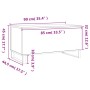 Mesa de centro madera contrachapada gris Sonoma 90x44,5x45 cm de , Mesas de centro - Ref: Foro24-830986, Precio: 66,71 €, Des...
