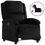 Sillón reclinable eléctrico de cuero sintético negro en Sillones | Comprar online en Foru.es