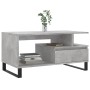 Mesa de centro madera contrachapada gris hormigón 90x49x45 cm de , Mesas de centro - Ref: Foro24-831032, Precio: 75,54 €, Des...