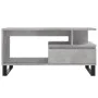 Mesa de centro madera contrachapada gris hormigón 90x49x45 cm de , Mesas de centro - Ref: Foro24-831032, Precio: 71,18 €, Des...