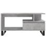 Mesa de centro madera contrachapada gris hormigón 90x49x45 cm de , Mesas de centro - Ref: Foro24-831032, Precio: 75,54 €, Des...