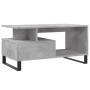 Mesa de centro madera contrachapada gris hormigón 90x49x45 cm de , Mesas de centro - Ref: Foro24-831032, Precio: 75,54 €, Des...