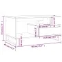 Mesa de centro madera contrachapada gris hormigón 90x49x45 cm de , Mesas de centro - Ref: Foro24-831032, Precio: 71,18 €, Des...