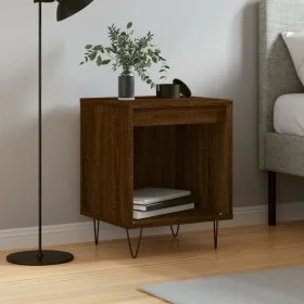 Mesita de noche madera de ingeniería marrón roble 40x35x50 cm de , Mesitas de noche - Ref: Foro24-830730, Precio: 33,66 €, De...