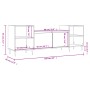 Mueble para TV madera contrachapada blanco brillo 160x35x55 cm de , Muebles TV - Ref: Foro24-831334, Precio: 93,79 €, Descuen...