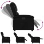 Sillón reclinable eléctrico de cuero sintético negro en Sillones | Comprar online en Foru.es