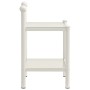 Mesita de noche metal vidrio blanco&transparente 45x34,5x60,5cm de vidaXL, Mesitas de noche - Ref: Foro24-325074, Precio: 48,...