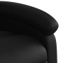 Sillón reclinable eléctrico de cuero sintético negro en Sillones | Comprar online en Foru.es