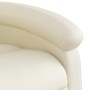 Sillón reclinable eléctrico de cuero sintético crema en Sillones | Comprar online en Foru.es