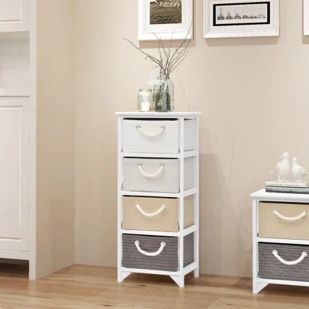 Mueble de almacenaje con 4 cajones madera de vidaXL, Taquillas y armarios de almacenamiento - Ref: Foro24-242890, Precio: 110...