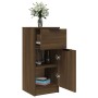 Aparadores 2 uds madera contrachapada marrón roble 30x30x70 cm de , Aparadores - Ref: Foro24-817005, Precio: 76,56 €, Descuen...
