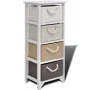 Mueble de almacenaje con 4 cajones madera de vidaXL, Taquillas y armarios de almacenamiento - Ref: Foro24-242890, Precio: 110...