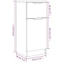 Aparadores 2 uds madera contrachapada marrón roble 30x30x70 cm de , Aparadores - Ref: Foro24-817005, Precio: 76,56 €, Descuen...